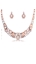 Show details for Fascinating Geometric Rose Gold Plated 2 Pieces Jewelry Sets