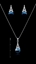 Show details for Well Designed Platinum Plated Swarovski Element 2 Pieces Jewelry Sets