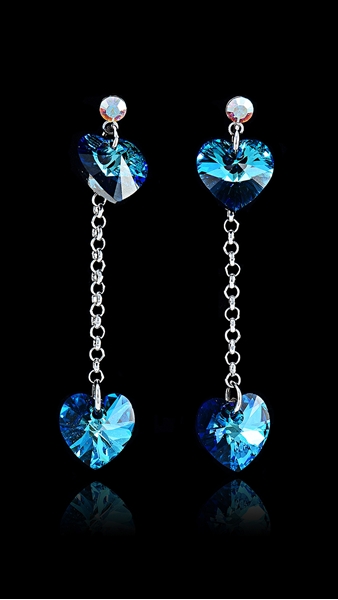 Picture of Online Accessories Wholesale Swarovski Element Heart & Love Drop & Dangle