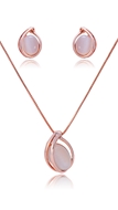 Picture of Cost Effective Zinc-Alloy Rose Gold Plated 2 Pieces Jewelry Sets