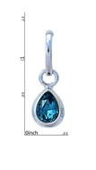 Picture of Superb Quality Platinum Plated Big Drop & Dangle