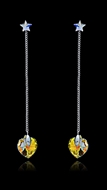 Picture of Well Made Colourful Swarovski Element Drop & Dangle