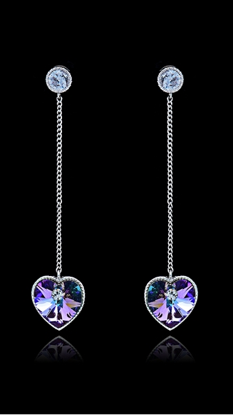 Picture of Fantastic Zinc-Alloy Swarovski Element Drop & Dangle