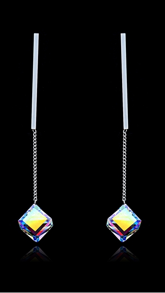 Picture of Top Rated Swarovski Element Colourful Drop & Dangle