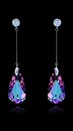 Picture of Good Quality Platinum Plated Zinc-Alloy Drop & Dangle