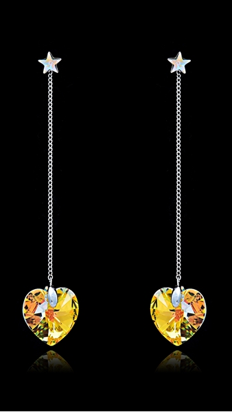 Picture of Discount Platinum Plated Swarovski Element Drop & Dangle