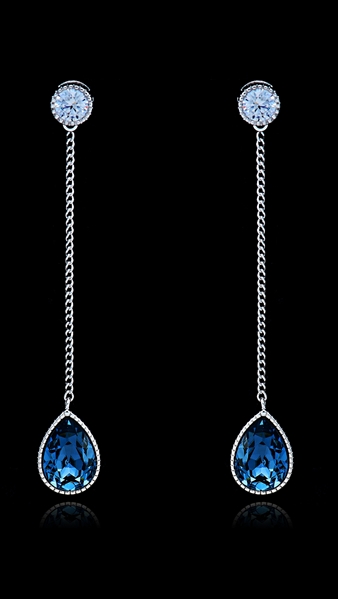 Picture of Online Wholesale Zinc-Alloy Platinum Plated Drop & Dangle