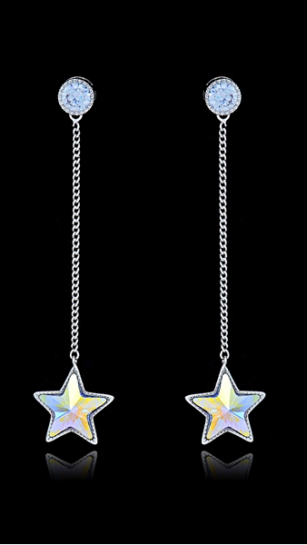 Picture of Modern Design Swarovski Element Colourful Drop & Dangle