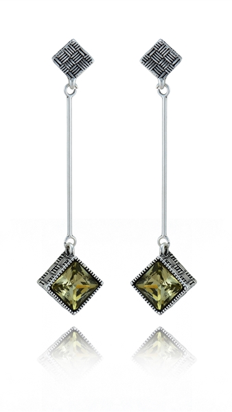 Picture of Customized  Platinum Plated Zinc-Alloy Drop & Dangle