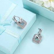 Picture of Cost Effective Platinum Plated Huggies Earrings