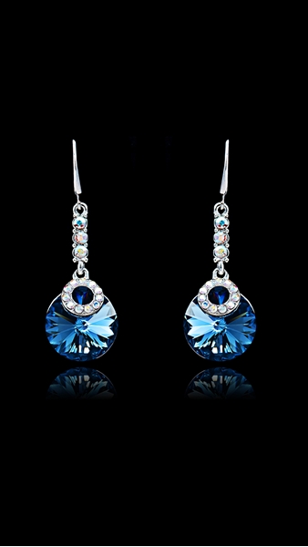 Picture of Beauteous Swarovski Element Big Drop & Dangle