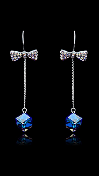 Picture of Lovely And Touching Platinum Plated Zinc-Alloy Drop & Dangle