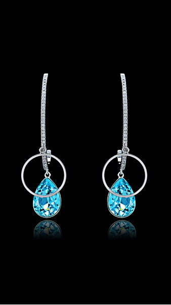 Picture of Cheap Platinum Plated Big Drop & Dangle