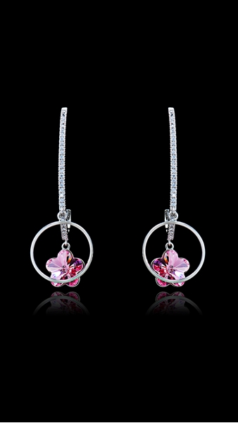 Picture of Unique Pink Big Drop & Dangle