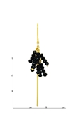 Picture of Noble Designed Crystal Gold Plated Drop & Dangle