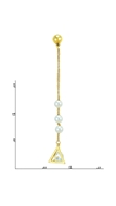 Picture of Touching And Cute Cubic Zirconia Gold Plated Drop & Dangle