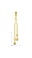 Picture of Top Gold Plated Big Drop & Dangle