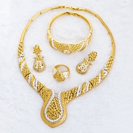 Picture of Gorgeous And Beautiful Daily Dubai Style 4 Pieces Jewelry Sets