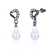 Picture of Low Rate Gunmetel Plated Venetian Pearl Stud 