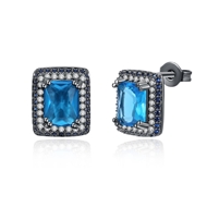 Picture of New Arrival Blue Gunmetel Plated Stud 