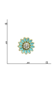 Picture of High Quality Gold Plated Enamel Stud 