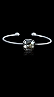 Show details for Modern Single Stone Platinum Plated Bangles Show details for Modern Single Stone Platinum Plated Bangles