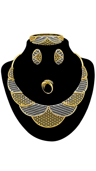 Picture of Customized Big African Style 4 Pieces Jewelry Sets