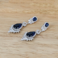 Picture of Female Dark Blue Dangle Earrings 1JJ042407E