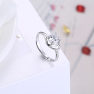 Picture of Discount Platinum Plated White Fashion Rings