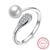 Picture of Beauteous Platinum Plated White Fashion Rings