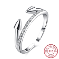 Picture of Lovely And Touching White Platinum Plated Fashion Rings