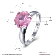 Picture of Noble Designed Purple Platinum Plated Fashion Rings