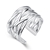 Picture of Trendy Platinum Plated White Fashion Rings