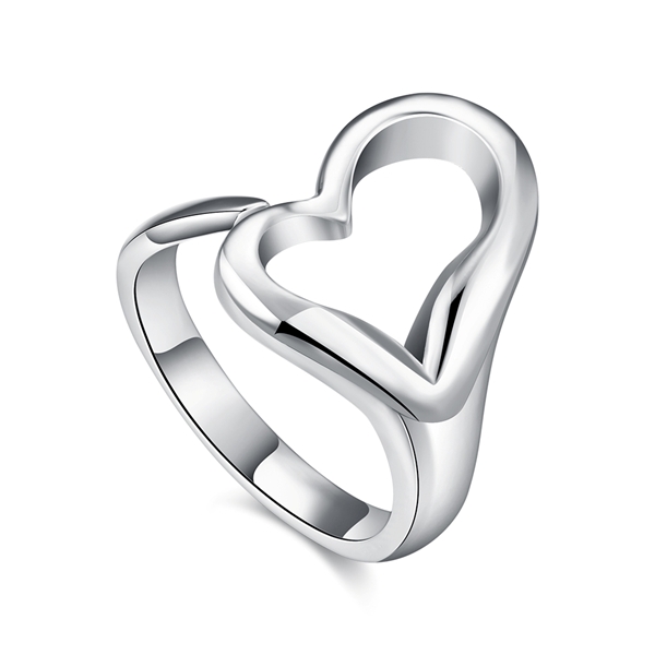 Picture of Trendy Design White Platinum Plated Fashion Rings