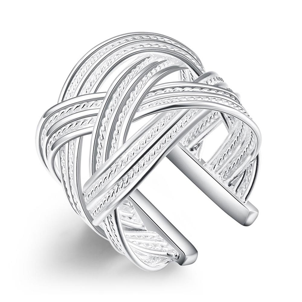 Picture of Beauteous Platinum Plated White Fashion Rings