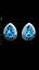 Show details for Touching And Cute Sea Blue Drop Stud 