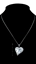 Show details for Delicate Platinum Plated Heart & Love Collar 16 OR 18 Inches