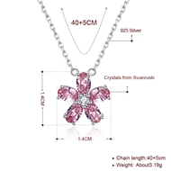 Picture of  Casual Swarovski Element Pendant Necklaces 3LK053645N