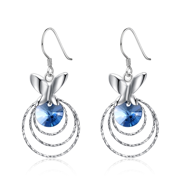 Picture of  Swarovski Element Simple Dangle Earrings 3LK053675E