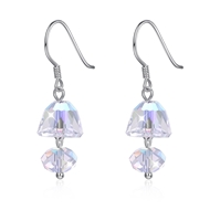 Picture of  925 Sterling Silver Medium Dangle Earrings 3LK053690E