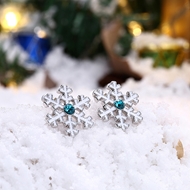 Picture of Cubic Zirconia Zinc Alloy Stud Earrings 3LK053859E