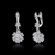 Picture of  925 Sterling Silver Cubic Zirconia Dangle Earrings 3LK053880E