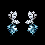 Picture of  Swarovski Element Medium Dangle Earrings 2BL054331E