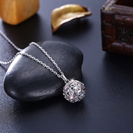 Picture of Simple 925 Sterling Silver Pendant Necklaces 3LK054341N