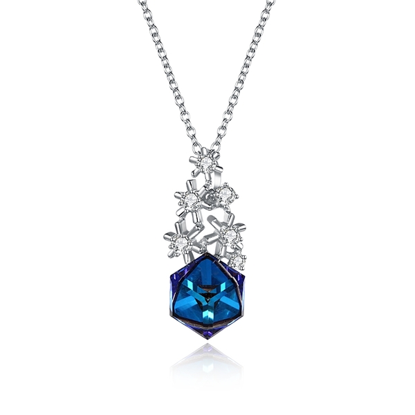 Picture of Simple Swarovski Element Pendant Necklaces 3LK054355N