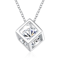 Picture of Copper or Brass Cubic Zirconia Pendant Necklace at Super Low Price