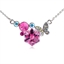 Show details for 16 Inch Pink Short Chain Necklace with Easy Return