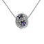 Show details for Sparkly Casual Zinc Alloy Pendant Necklace