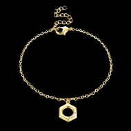 Picture of New Season Gold Plated Small Link & Chain Bracelet