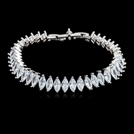 Picture of Stylish Small Cubic Zirconia Tennis Bracelet